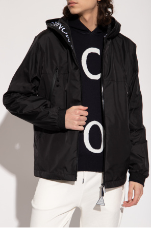 Black 'Junichi' rain Pullover jacket Moncler - faded